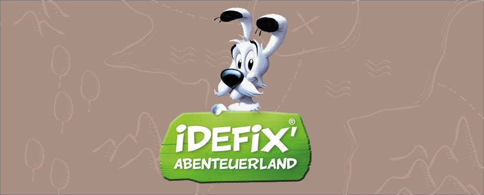 Idefix' Abenteuerland Logo
