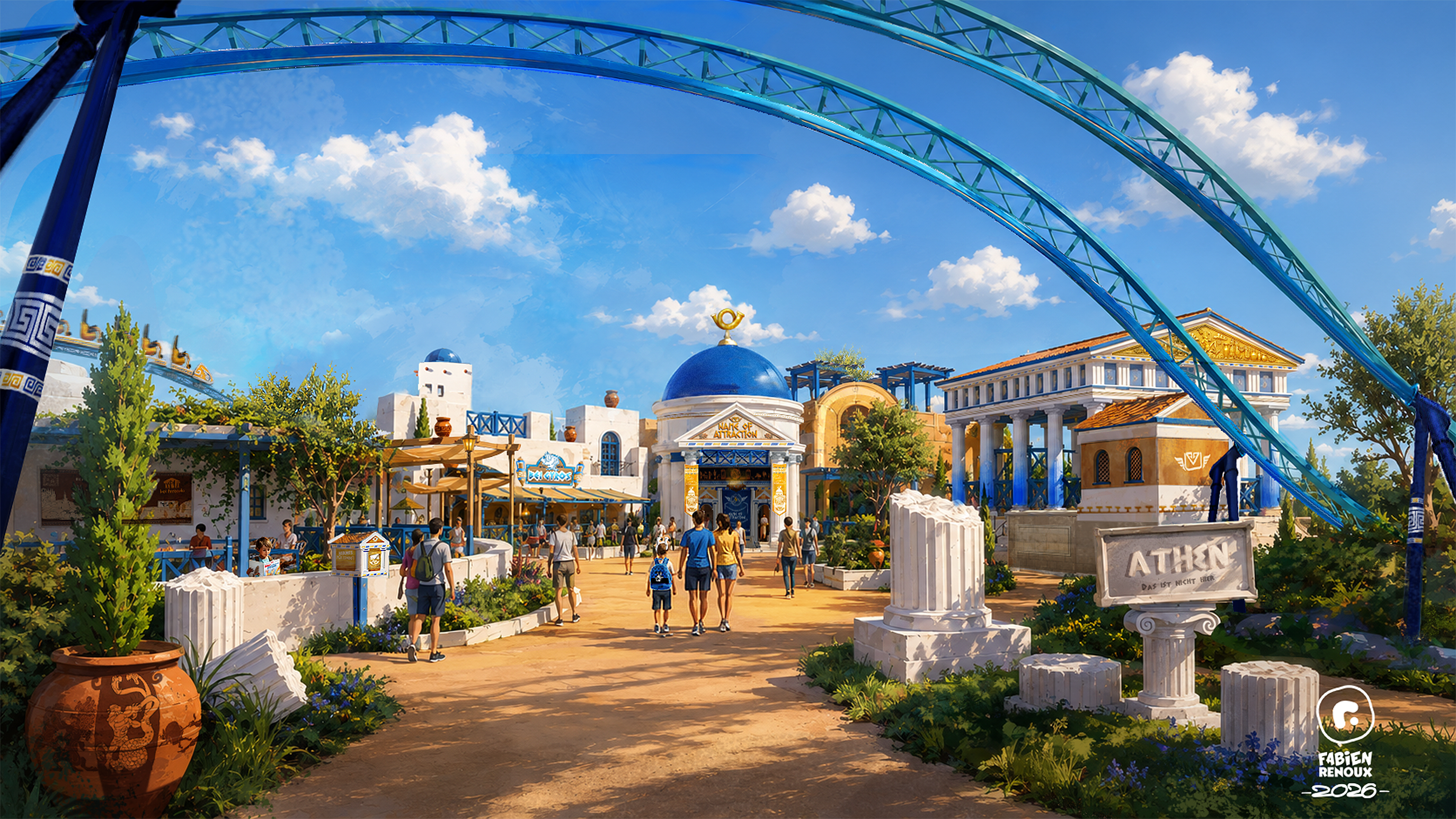 Rendering der neuen Themenwelt (Copyright: Fabien Renoux)