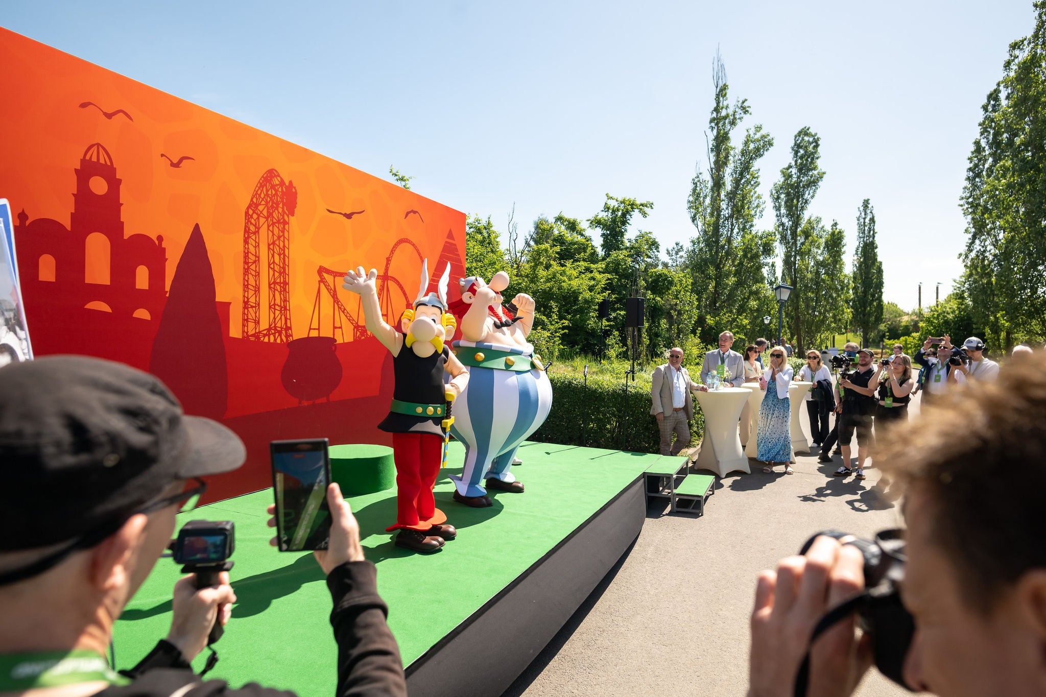 Asterix und Obelix auf der Bühne
