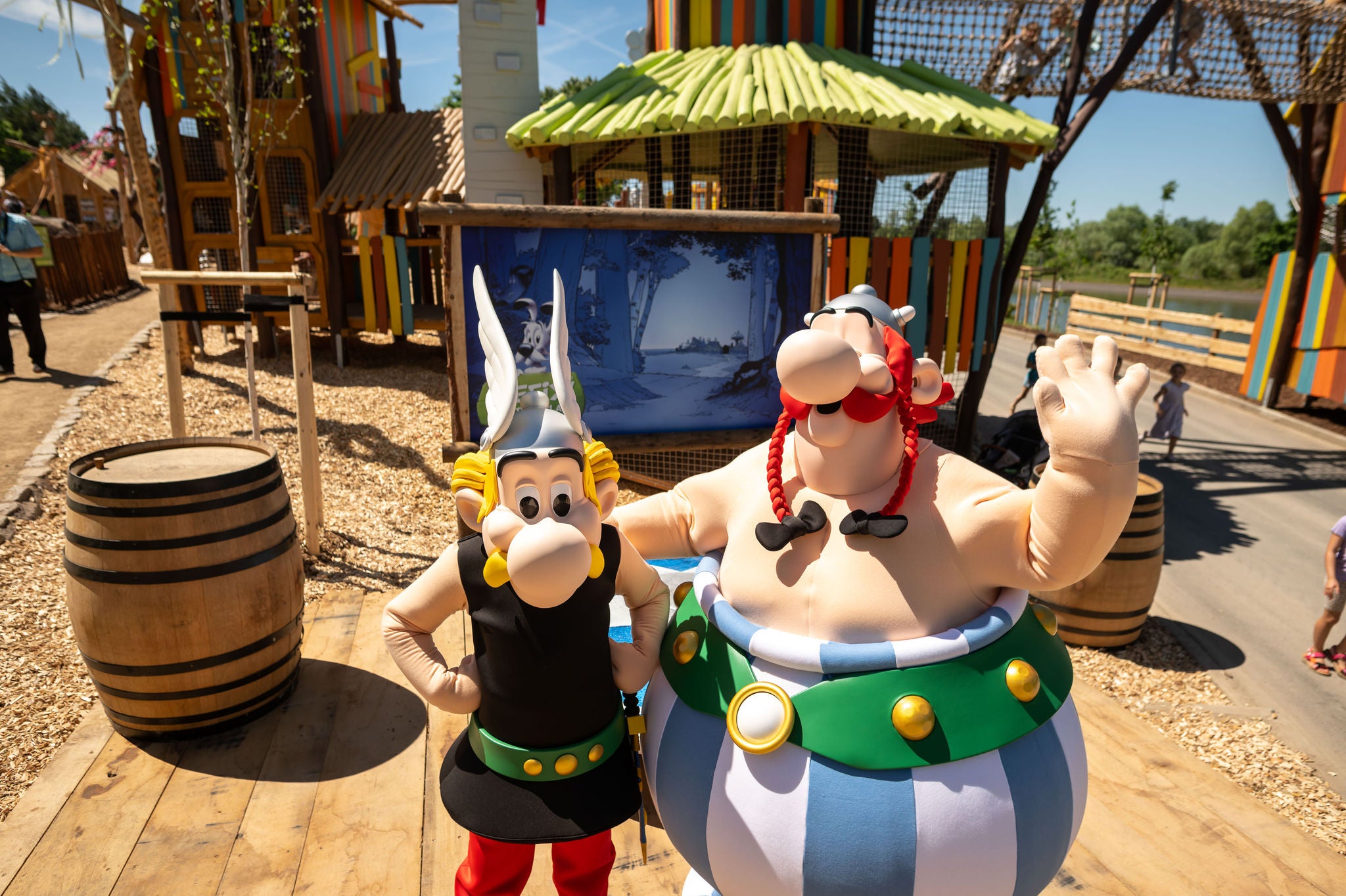 Asterix und Obelix am Fotopoint