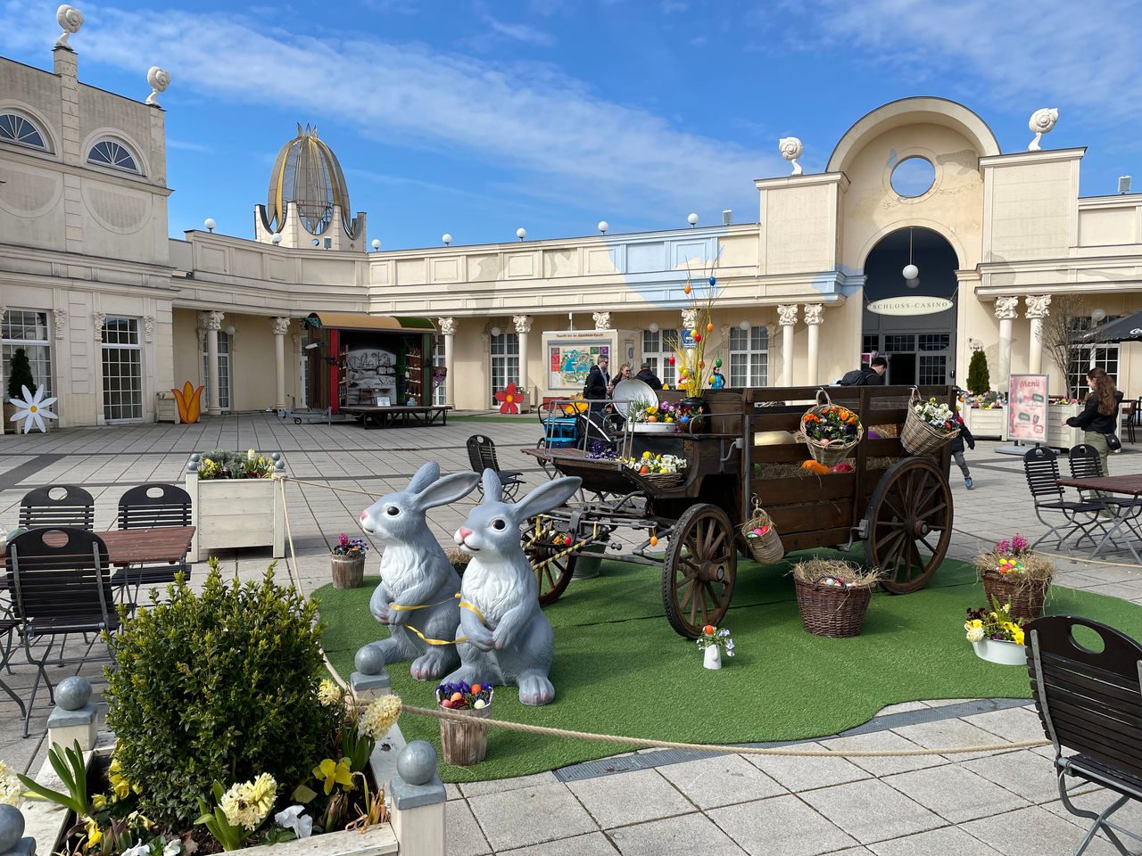 Dekoration auf dem Schlossplatz